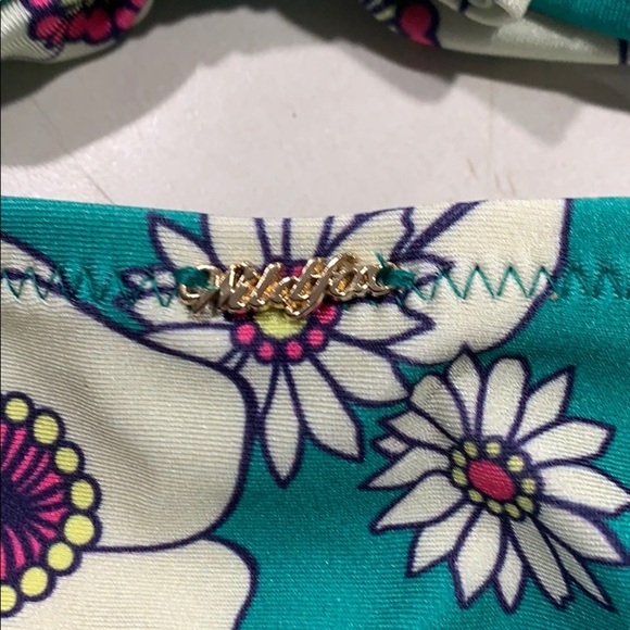 NWT Wildfox Floral Emerald Green Sixties Bikini Se - Picture 4 of 7